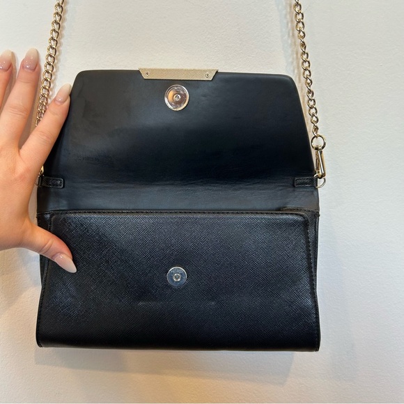 H&M Black and Gold Chain Strap Clutch - Picture 3 of 7